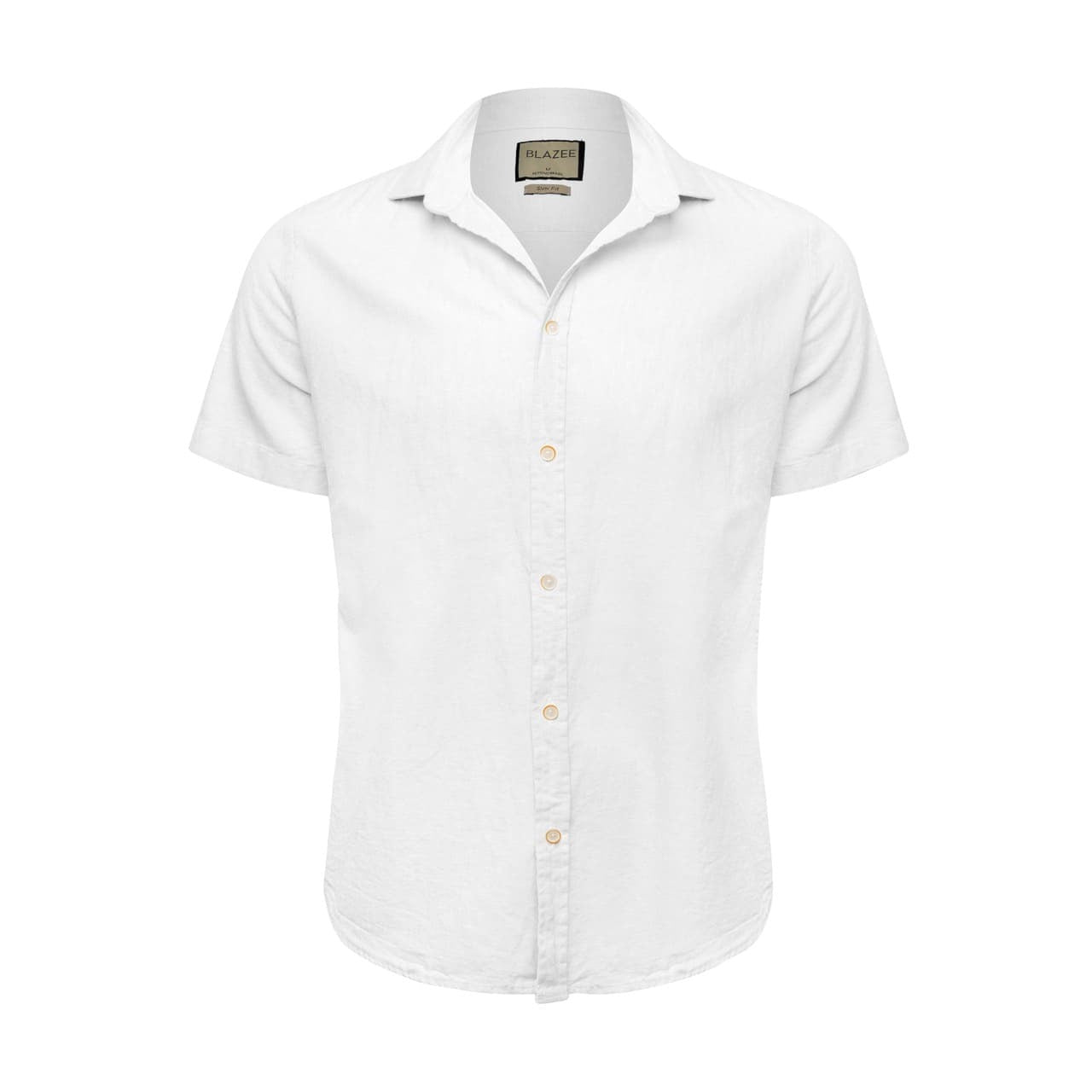 Camisa de Linho Manga Curta - Ocean