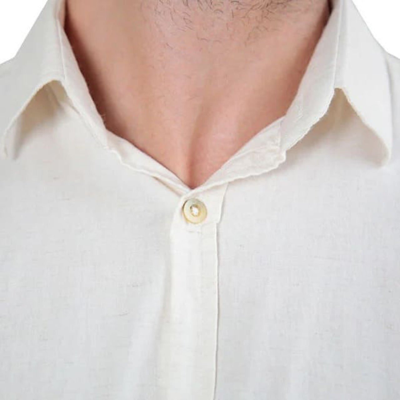 Camisa de Linho Manga Curta - Ocean